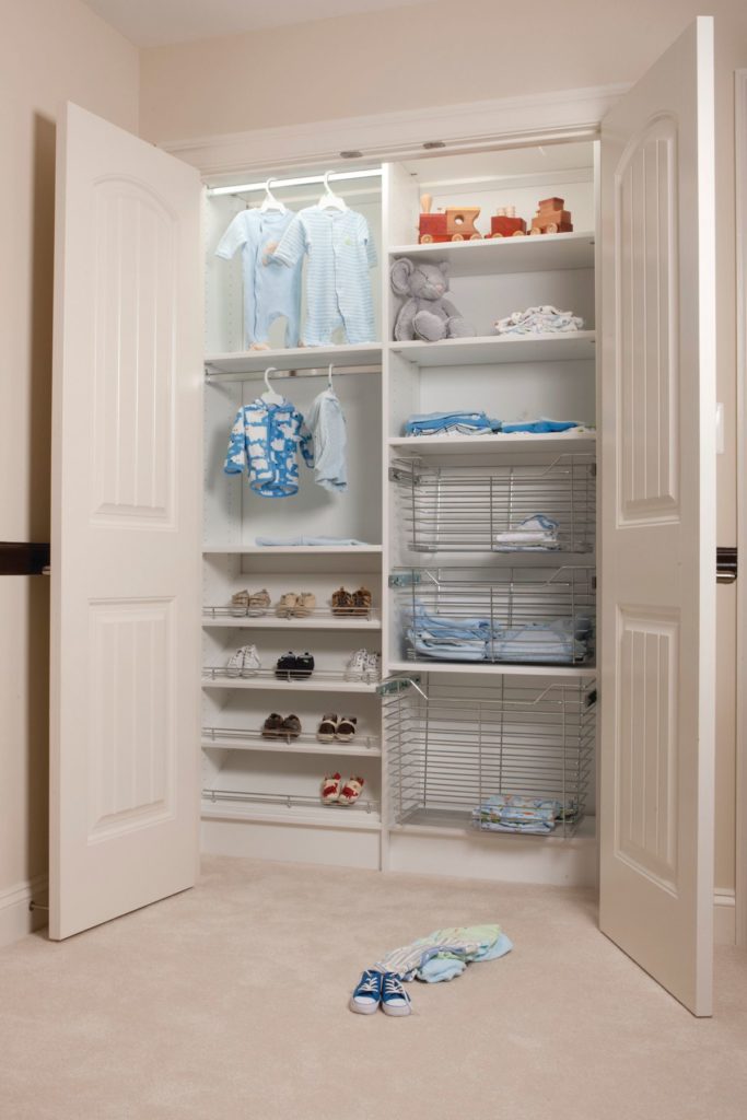 custom nursery closet