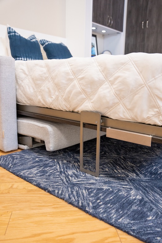 wall bed close up