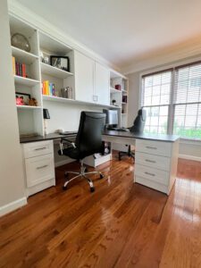 dual home office setup