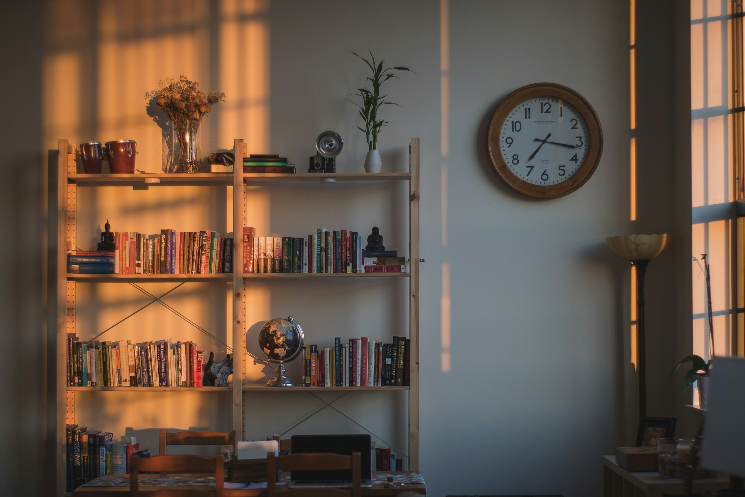 keepsakes displayed on shelves